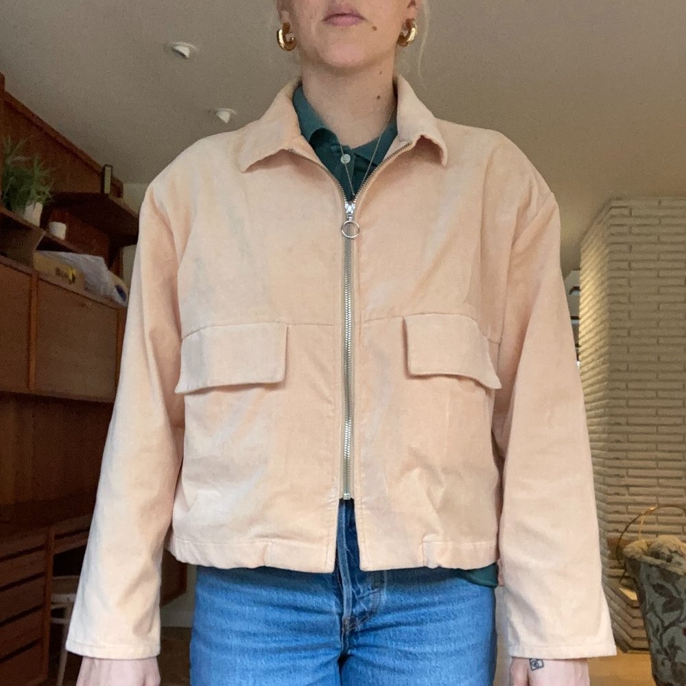 PALOMA WOOL JAWARA VELVET JACKET - LIGHT APRICOT